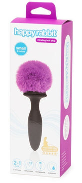 Happy Rabbit Rechargeable Vibrating Bunny Tail Butt Plug Anal Vibrators